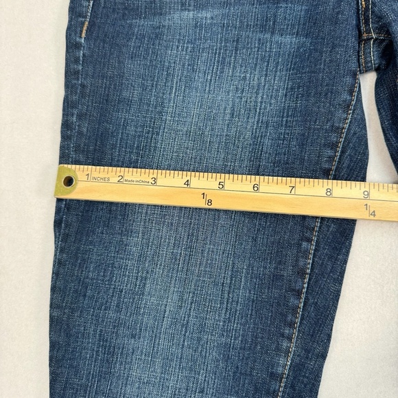 A Chip And Pepper Straight Leg Crop Jean Womens Juniors Sz 7 Dark Wash Low Rise - Picture 11 of 13